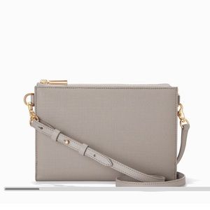 NWT Dagne Dover Essential Coated Canvas Clutch Wallet in Blush